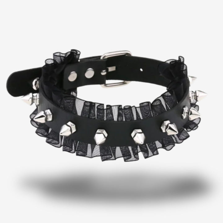 Choker dentelle <br> Élégance piquante | Domination douce