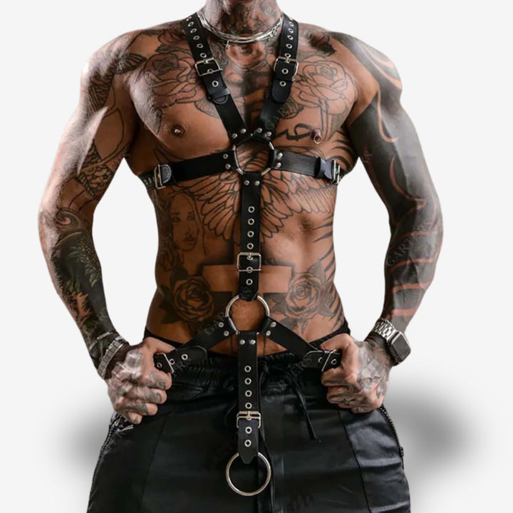 Harnais BDSM homme <br> Style dominant | Contrôle assuré