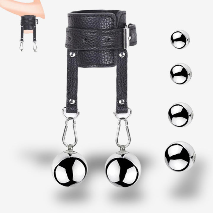 Ballstretcher lesté cuir <br> Compression ciblée | Poids modulables