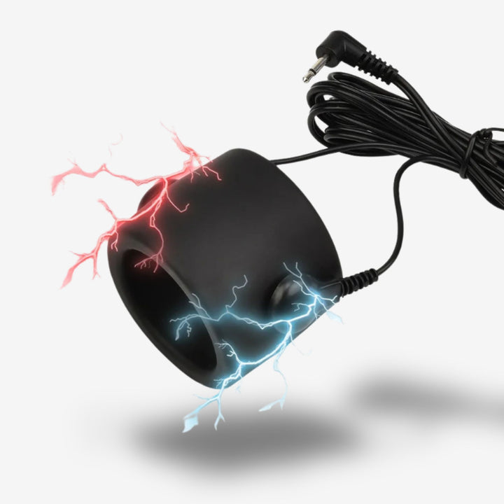 Cockring électrostimulant <br> Retenue ferme | Décharge subtile