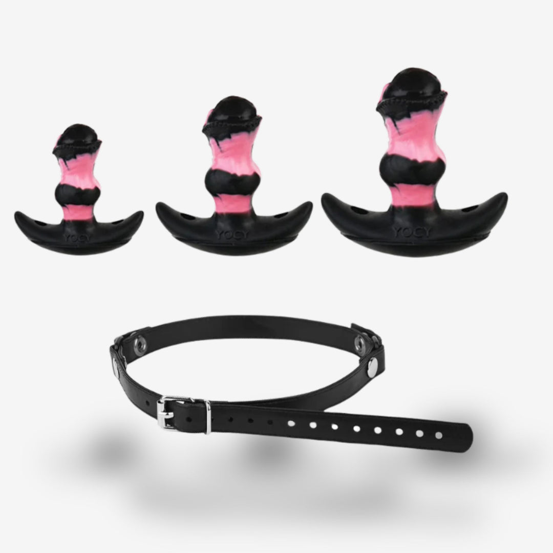 Baillon godemichet <br> Accessoire 2-en-1 | Contrôle oral