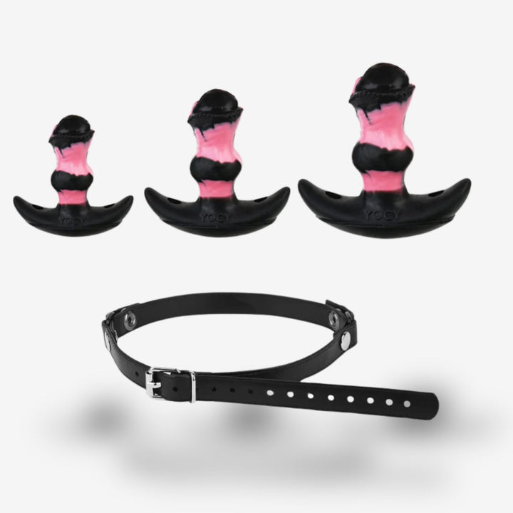 Baillon godemichet <br> Accessoire 2-en-1 | Contrôle oral
