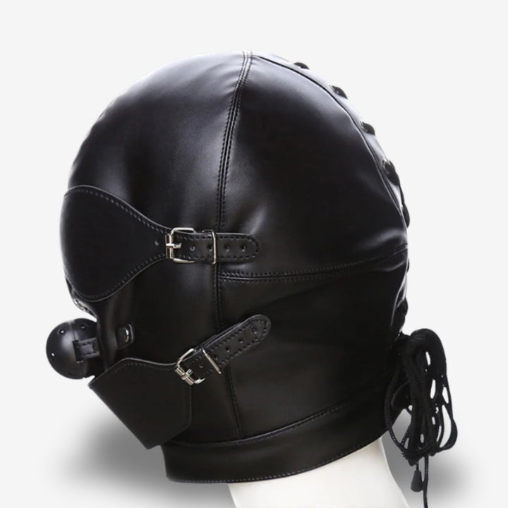 Cagoule avec gagball <br> Look intense | Tension érotique