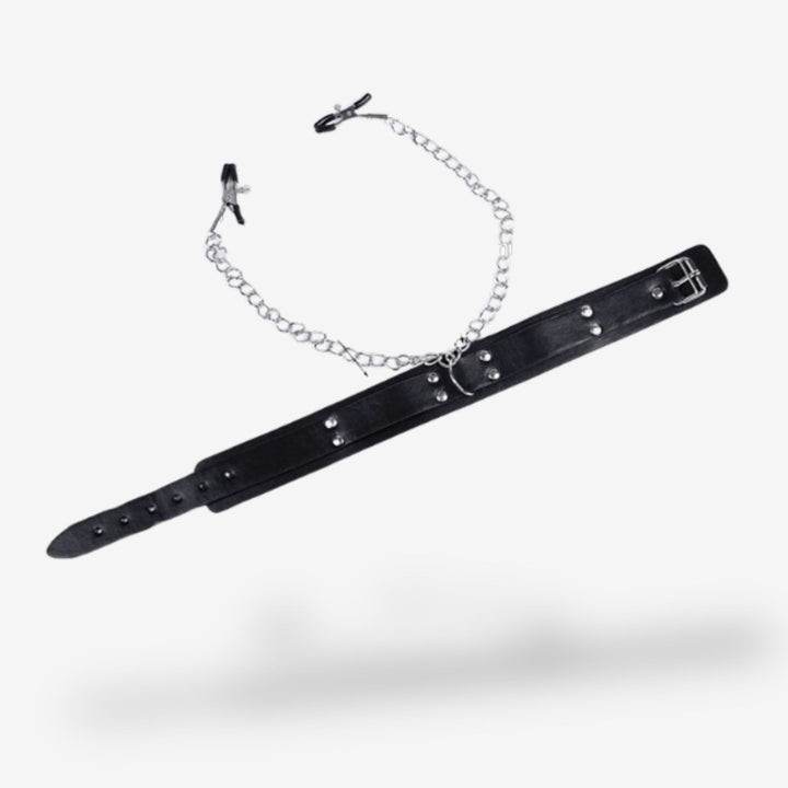 Collier + pinces <br> Tension combinée | Orgasme extrême