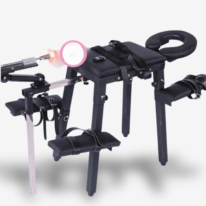 Chaise BDSM motorisée avec sangles <br> Confort extrême | Domination sans limites
