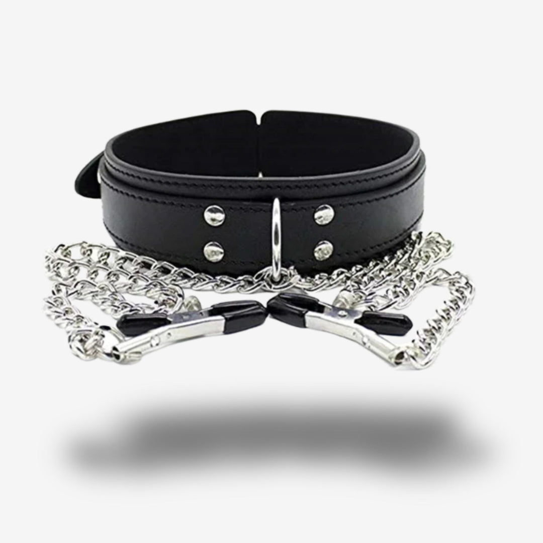 Collier + pinces <br> Tension combinée | Orgasme extrême