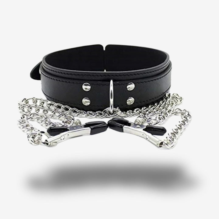 Collier + pinces <br> Tension combinée | Orgasme extrême