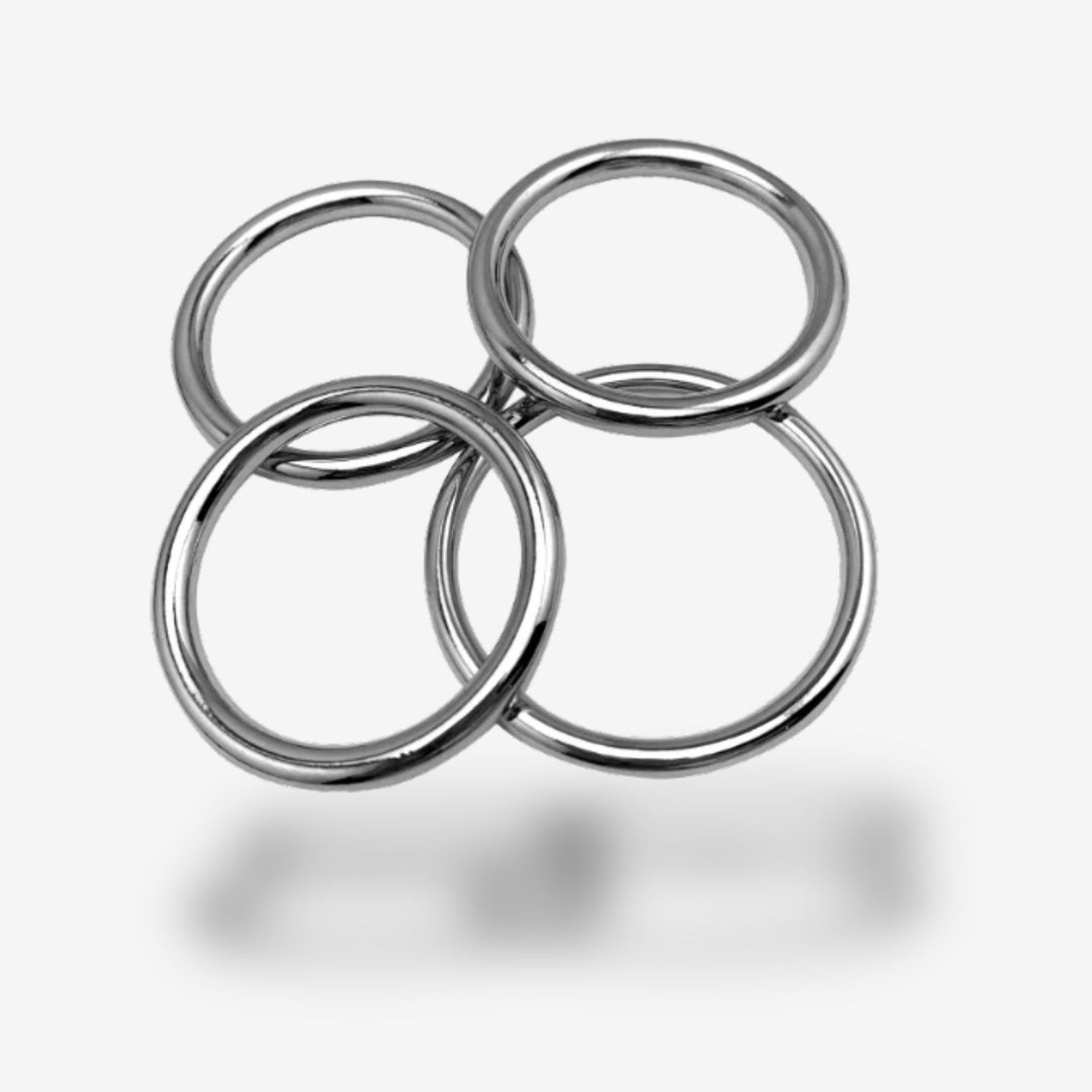 Anneau pénien métal <br> Finition brute | Maintien prolongé