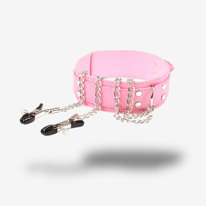 Collier + pinces <br> Tension combinée | Orgasme extrême
