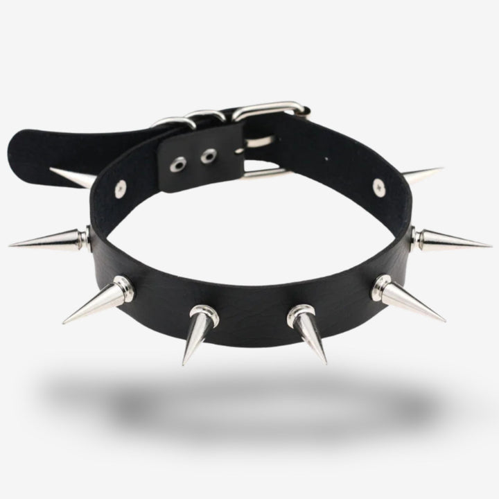 Collier BDSM <br> Pointes longues | Attitude provocante